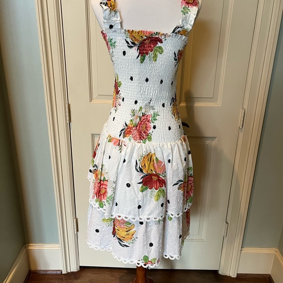 BNWT FARM Rio Nanaju Midi Dress in White Size X-Small - Picture 2 of 9
